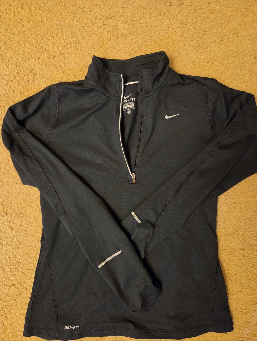Nike Black Women's Dri-FIT Half-Zip Performance Jacket